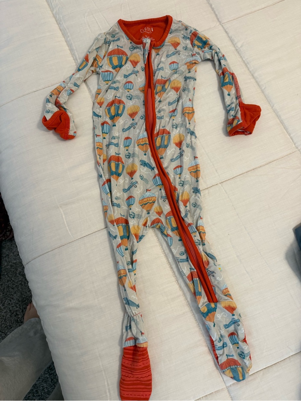 CLOVER Hot Air Balloon Footed Pajamas Sleepsuit 18-24mo